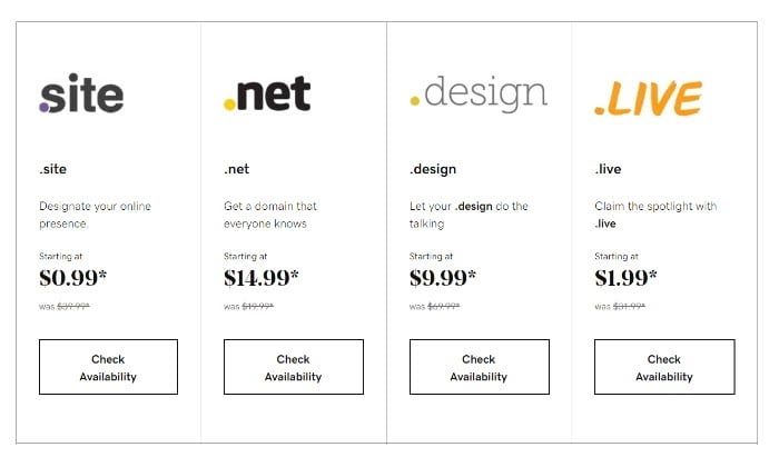 Godaddy Domain Options 2