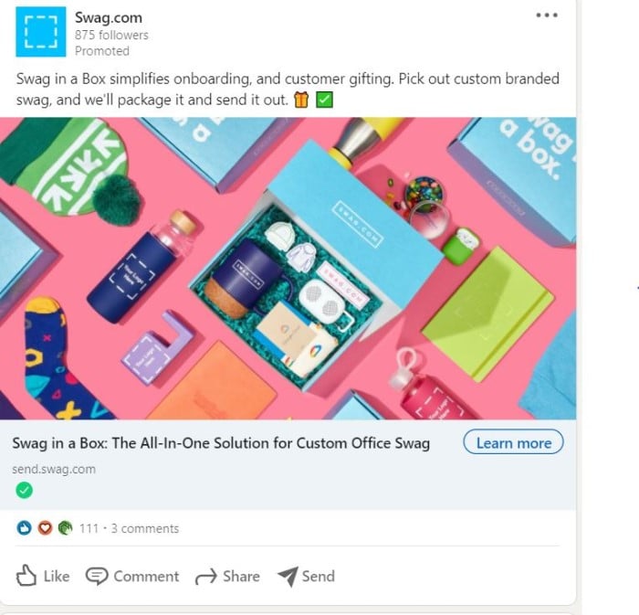 Linkedin store marketing ads