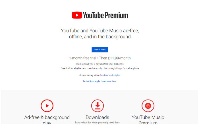 how to monetize youtube videos - YouTube Premium