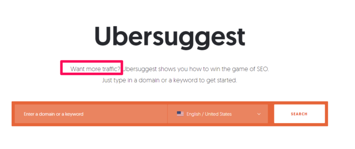 ubersuggest example for neuromarketing 