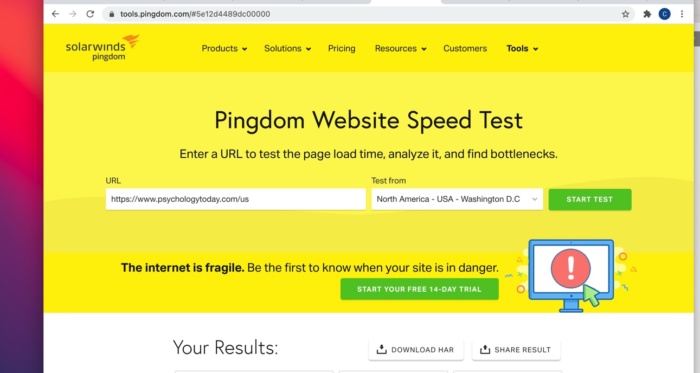 tool to measure site speed - seo copywriting