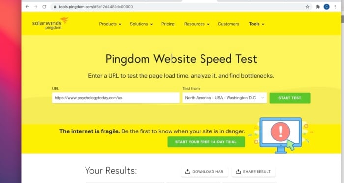 tool to measure site speed - seo copywriting