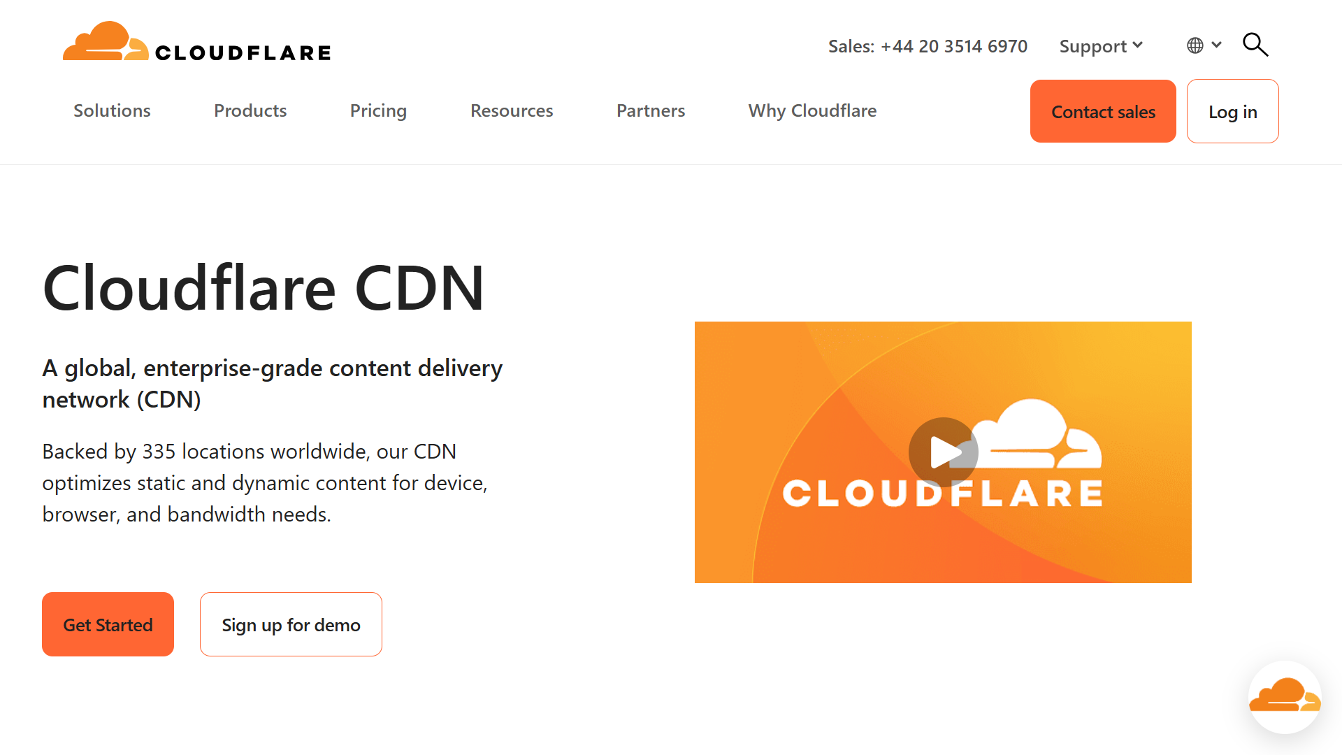 Cloudflare CDN landing page.