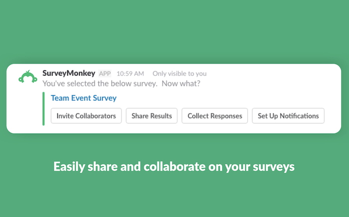 survey monkey slack app