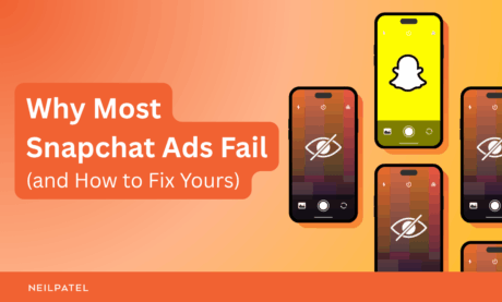Graphic with phones displaying Snapchat logo and failed screens and text that reads "Why Most Snapchat Ads Fail (and How to Fix Yours)."