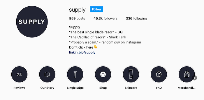 Best Instagram Bios for E-commerce Businesses - Supply
