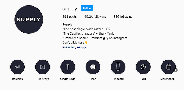 instagram bio examples