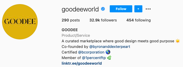  finest Instagram bios - goodee instagram page bio