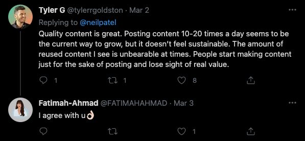 is content king? Twitter commentary