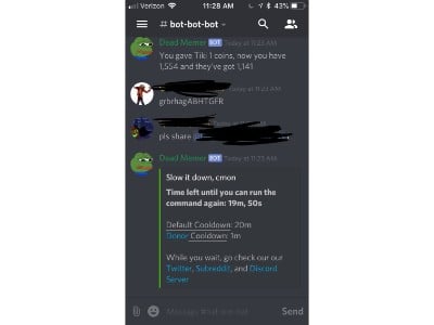 Dank Memer Commands, Discord Bot