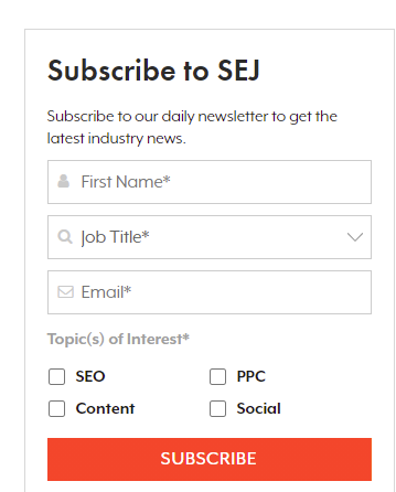 email marketing guide build your list sej example 