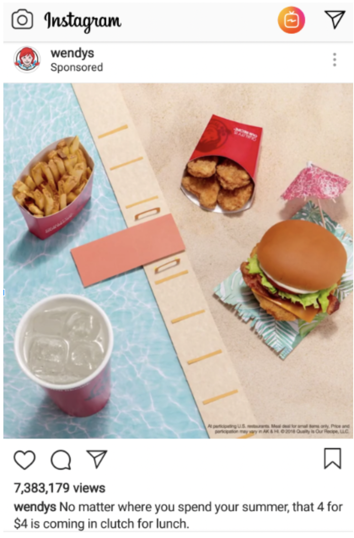 Great Food Advertisement Examples - Wendy's