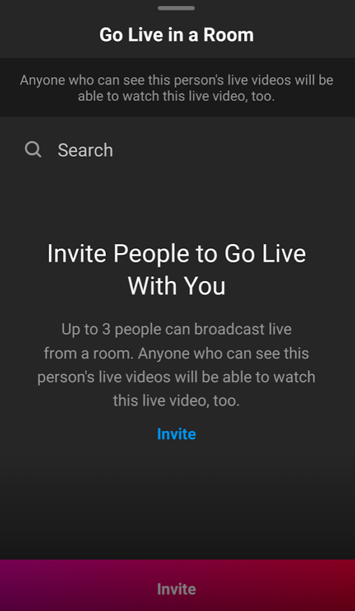 Instagram Live Rooms - invite guests