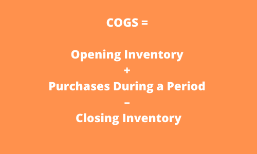 cogs formula cost accounting