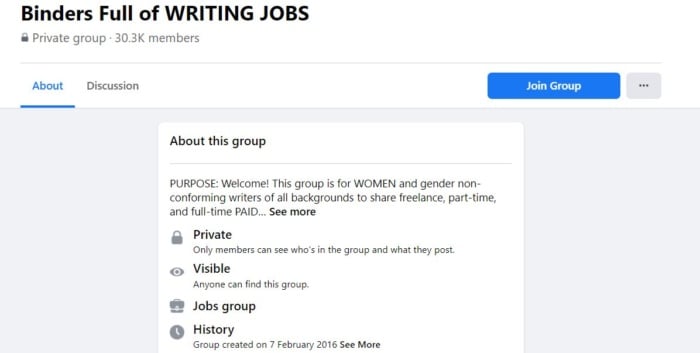 skal jeg outsource min blog-Binders facebook group