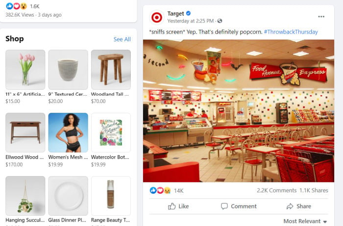 Social Media for E-Commerce - Target on Facebook