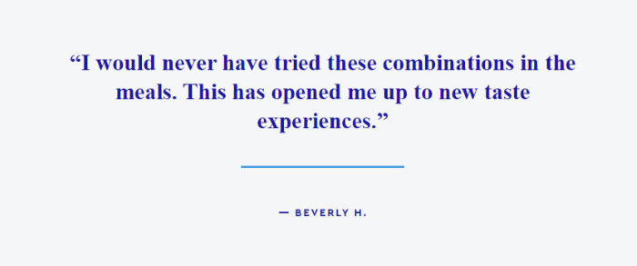Testimonial Examples Used on Landing Pages - Blue Apron testimonial examples