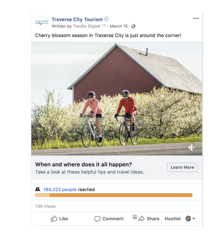 Tourist Ads - Example of Traverse City Tourism