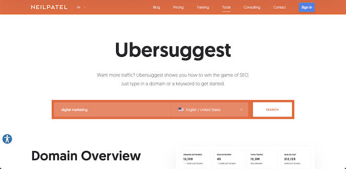 ubersuggest