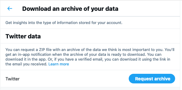  How to Find Old Tweets- Twitter Data Archive