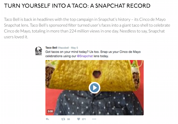 mobile first ppc - Taco Bell