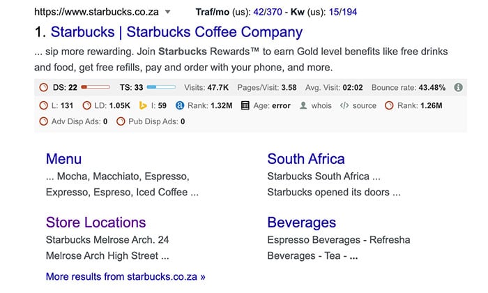  Country Code Top-Level Domains- Starbucks Example