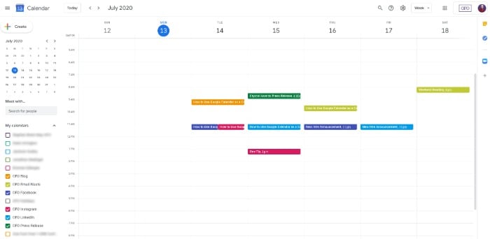 How to Create an Editorial Calendar - Schedule the First Month