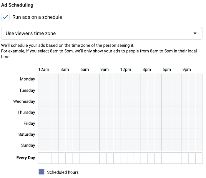 How to Start Facebook Marketing - Set Your Budget and Schedule