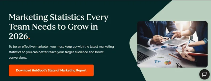 HubSpot's marketing statistics report.