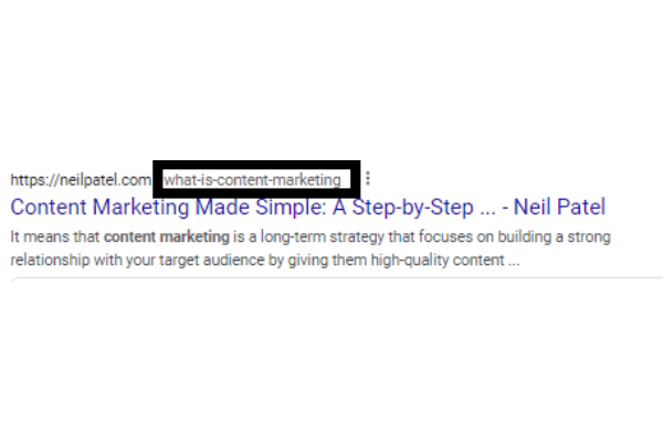 url slug example for seo marketing