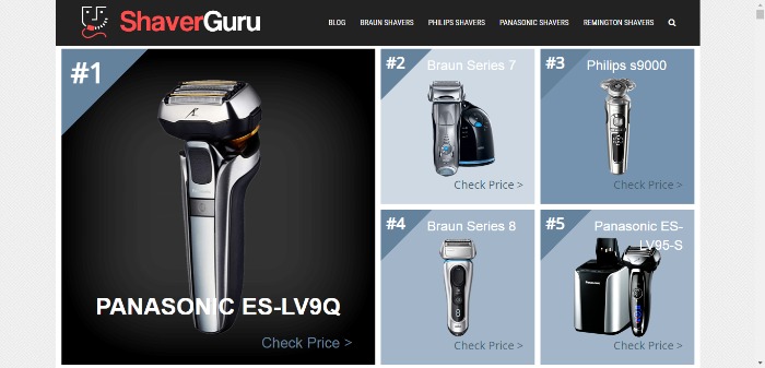 marketing de afiliados em 2021 shaver guru exemplo 