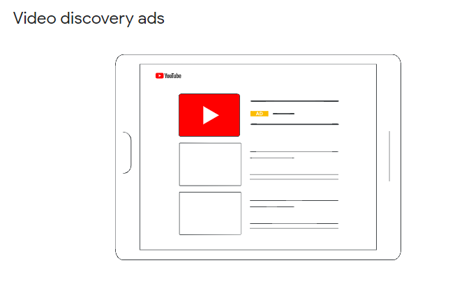 إعلانات YouTube - إعلانات اكتشاف الفيديو