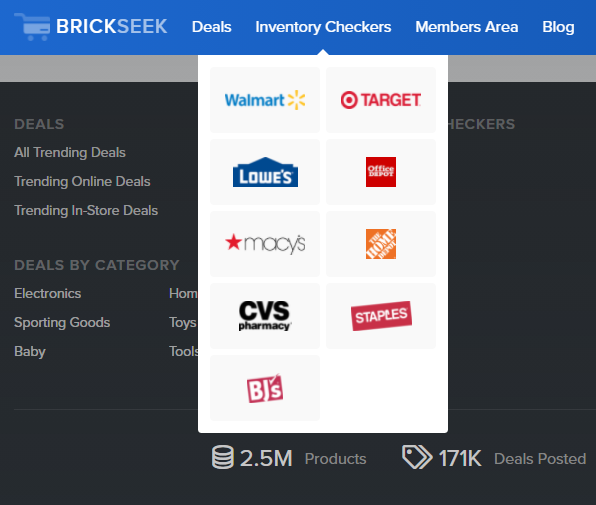 brickseek for consumers: inventory checker feature