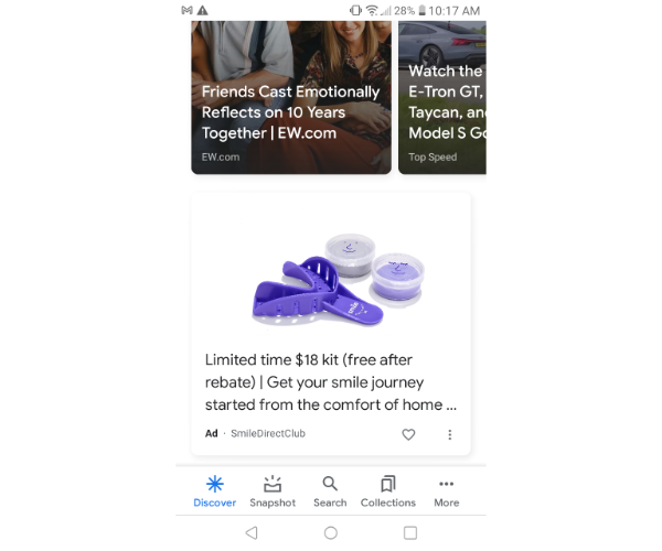  google discovery advertisements example