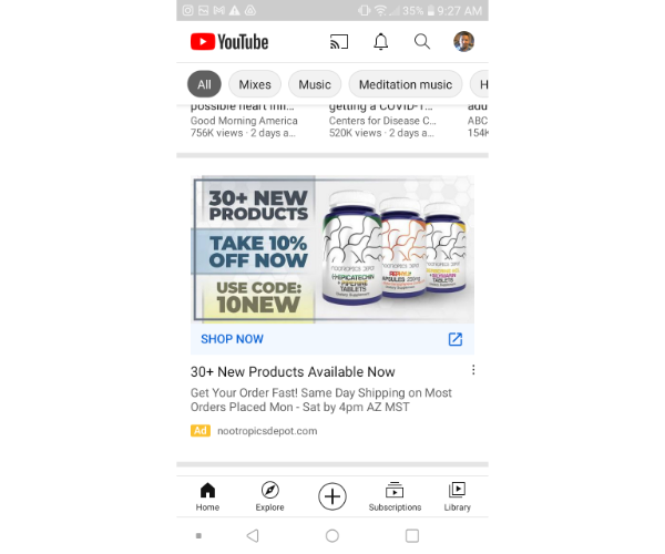  google discovery advertisement youtube