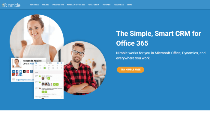 nimble small business crm