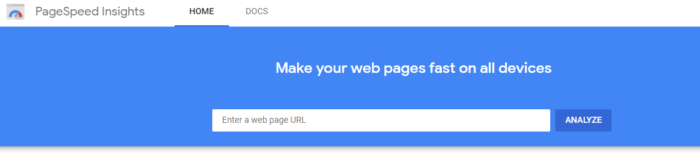 PageSpeed insight tool 