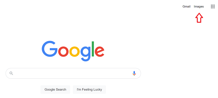 Where to find reverse image search on Google homepage