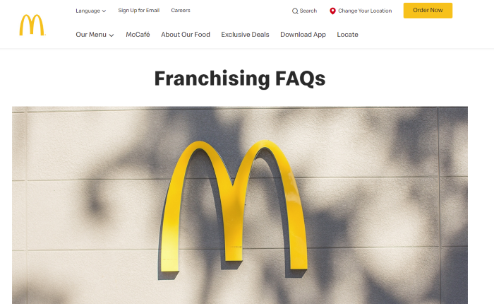 mcdonald's franchise options