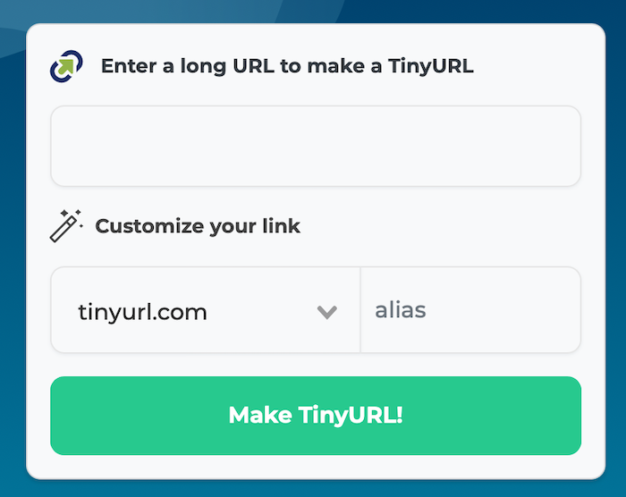 Link Shortener Alternatives to Goo.gl - TinyURL