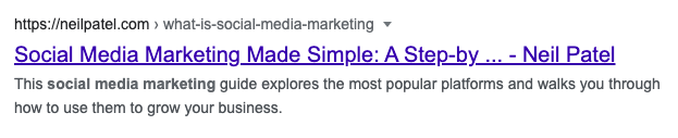 Meta Tags For Neil Patel Social Media Marketing Made Simple In SERPs