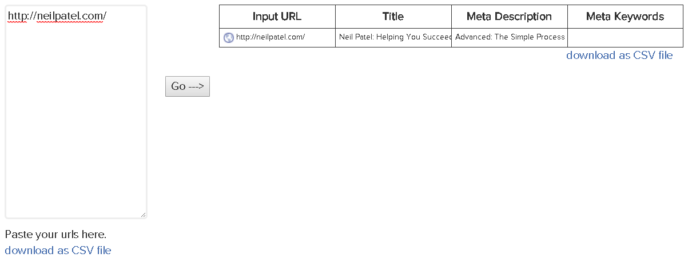 Tag Extractor Meta Tag Tool