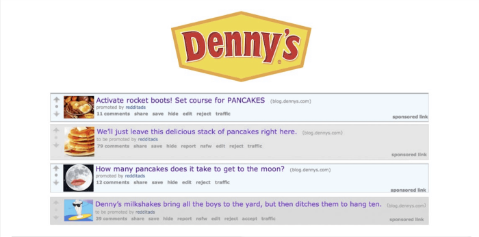 denny's reddit ads example