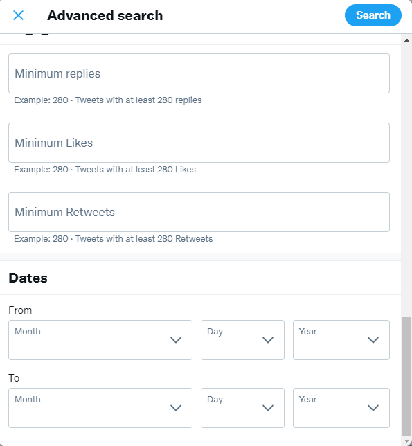 twitter advanced search api