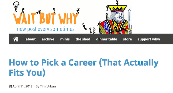 Examples of Great Content Guides - How to Pick a Career