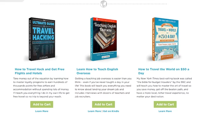 Nomadic Matt books for sale for How to Make Money Blogging