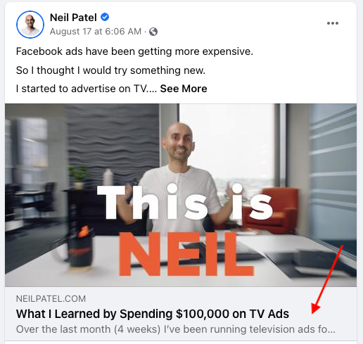 How To Write Meta Descriptions Neil Patel Facebook Video With Meta Description