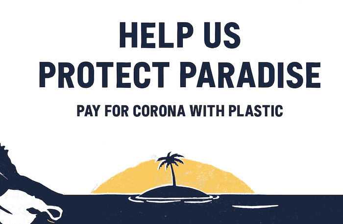 Successful Brand Awareness Campaign Examples - Corona Pay With Plastic
