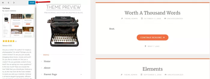 WordPress theme preview for How to Start a Blog