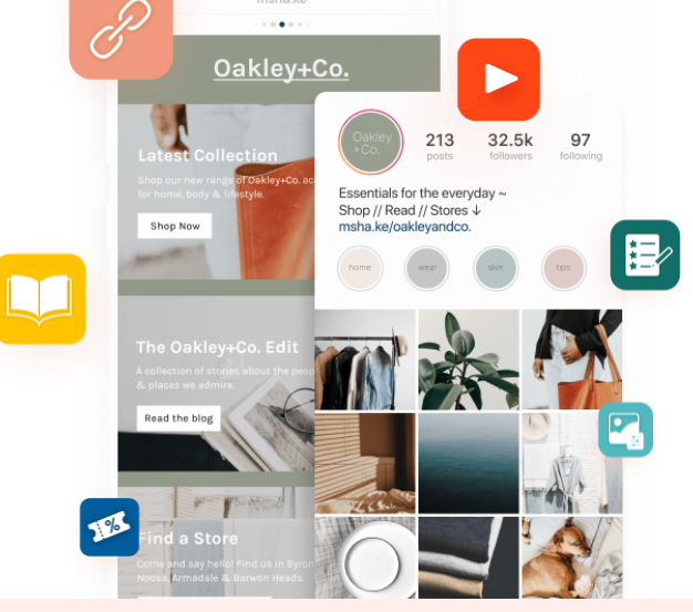 Top Link in Bio Tools - Milkshake App